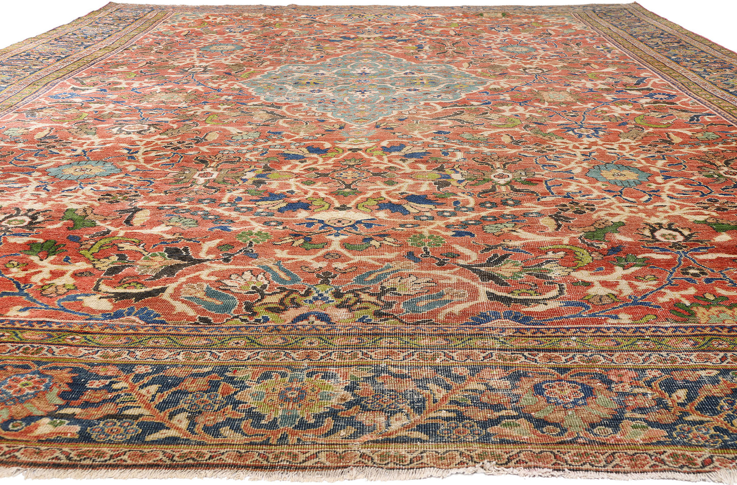 13 x 20 - Red Antique Mahal Rug - 79523