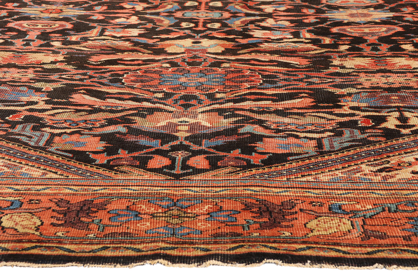 9 x 12 - Brown Antique Sultanabad Rug - 79524