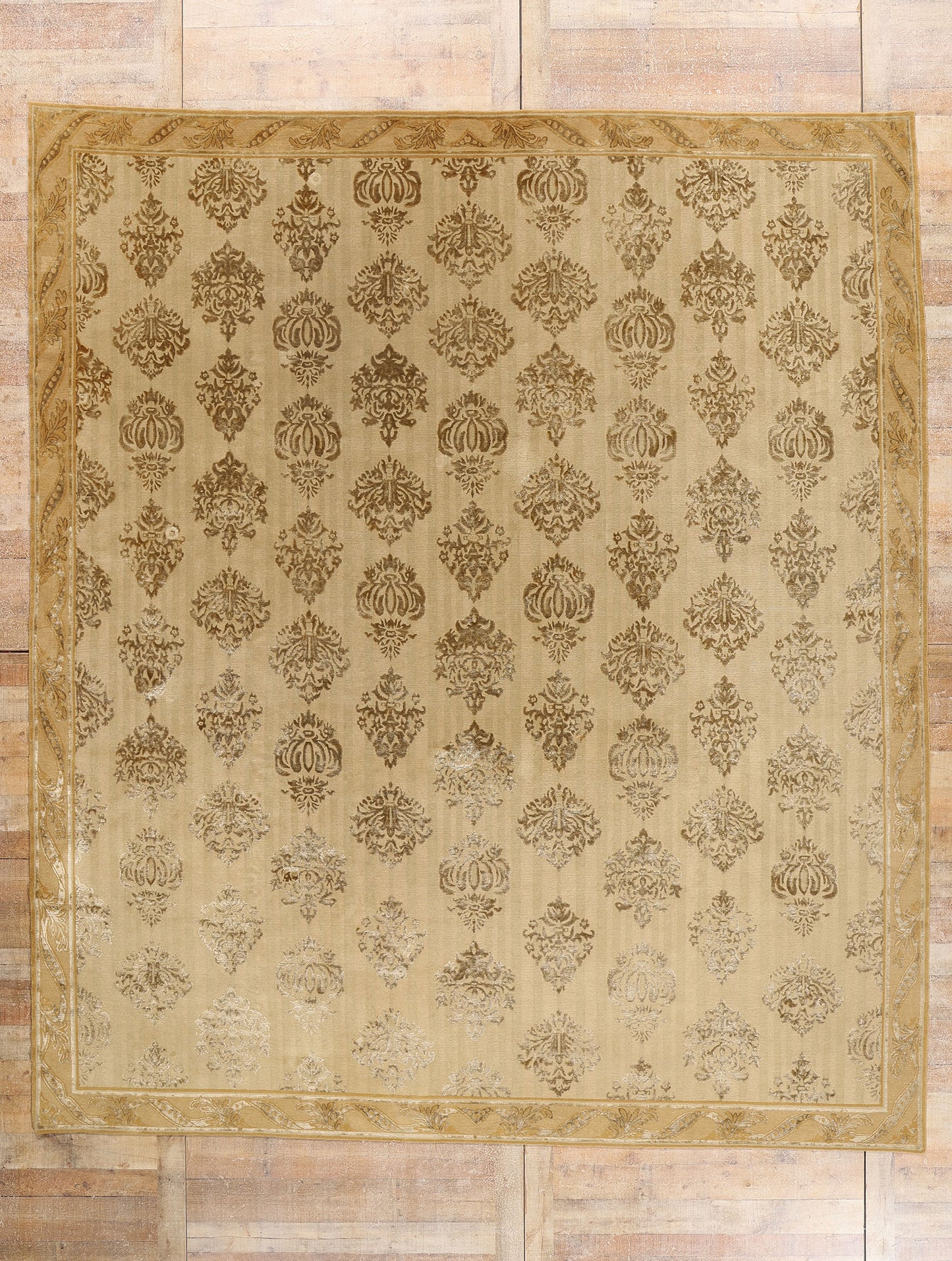 11 x 12 - Beige Vintage Tibetan Rug - 79526