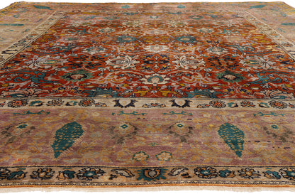 11 x 13 - Rust Antique Sultanabad Rug - 79528