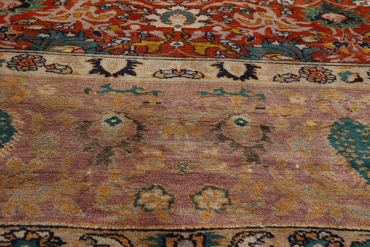11 x 13 - Rust Antique Sultanabad Rug - 79528