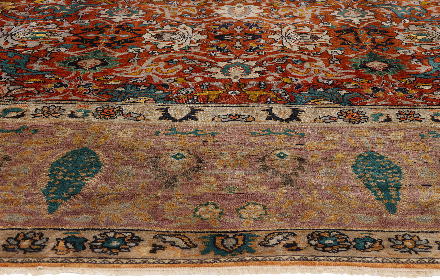 11 x 13 - Rust Antique Sultanabad Rug - 79528