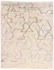 10 x 13 - Ivory Organic Bauhaus Moroccan Rug - 79529