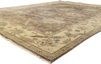 9 x 12 - Taupe Vintage Oushak Rug - 79531