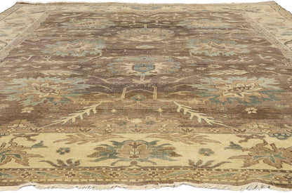 9 x 12 - Taupe Vintage Oushak Rug - 79531