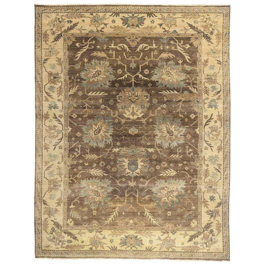 9 x 12 - Taupe Vintage Oushak Rug - 79531
