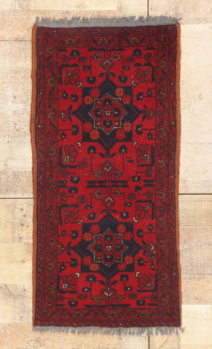 2 x 3 - Red Vintage Persian Turkoman Rug - 79532