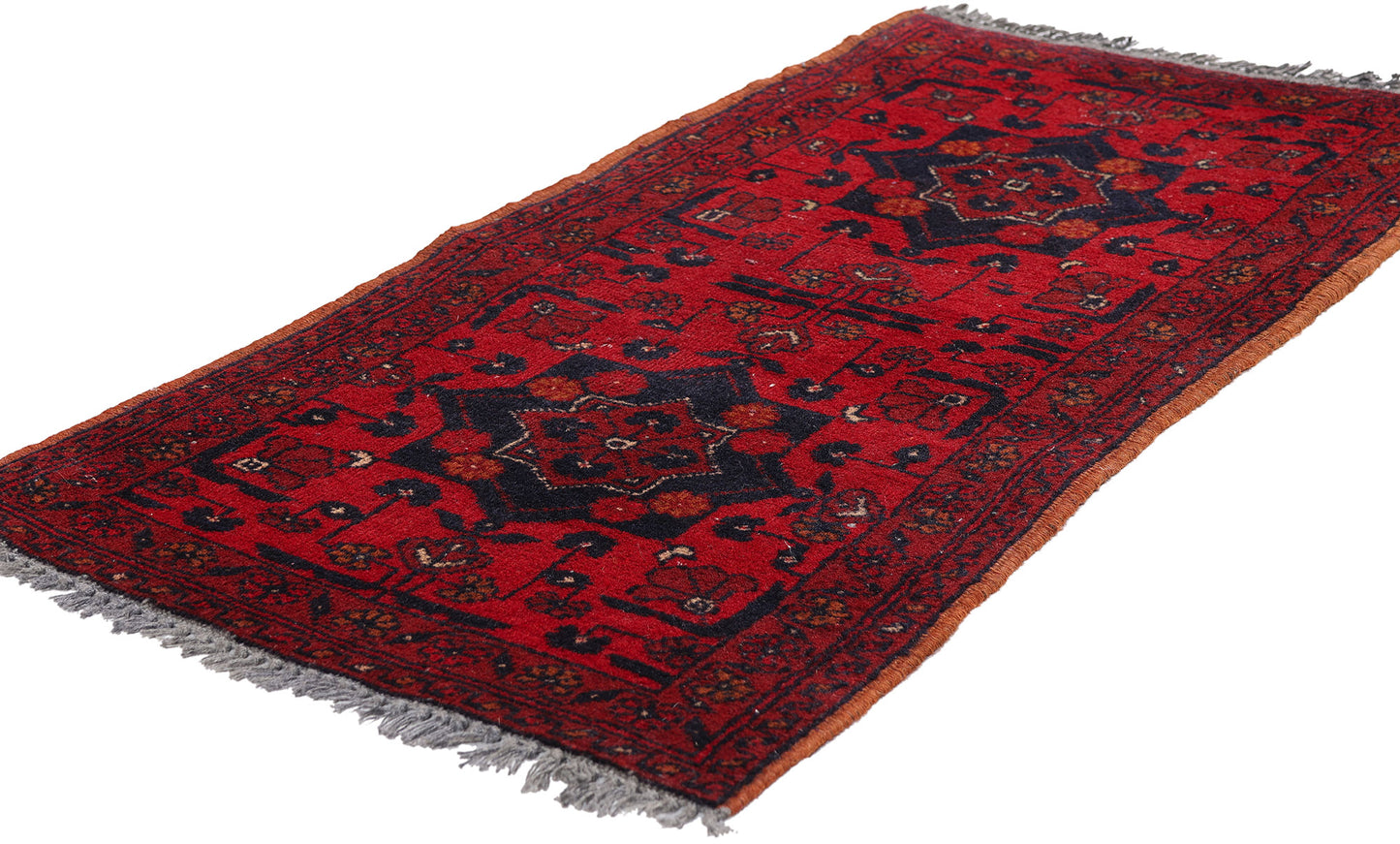 2 x 3 - Red Vintage Persian Turkoman Rug - 79532