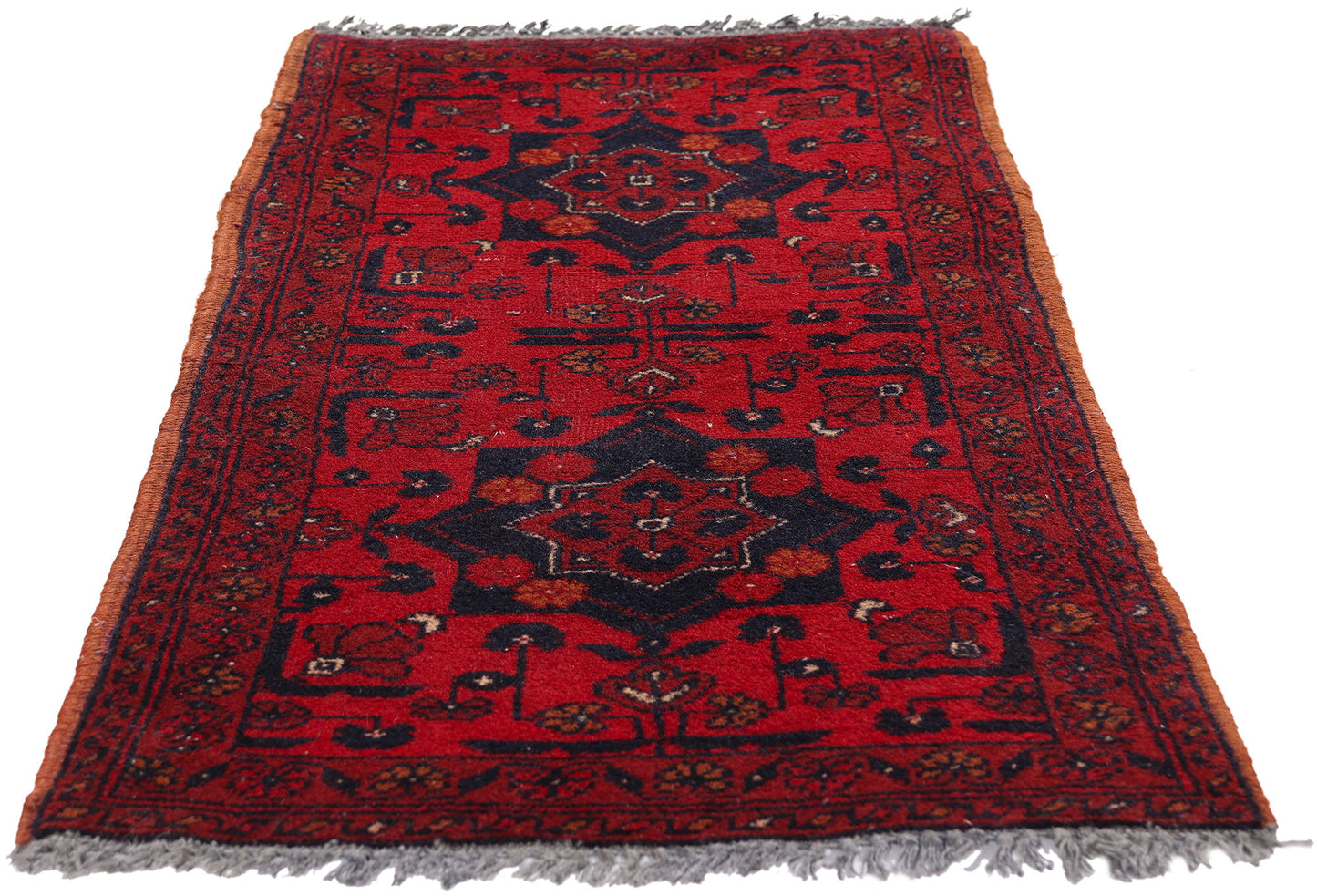 2 x 3 - Red Vintage Persian Turkoman Rug - 79532