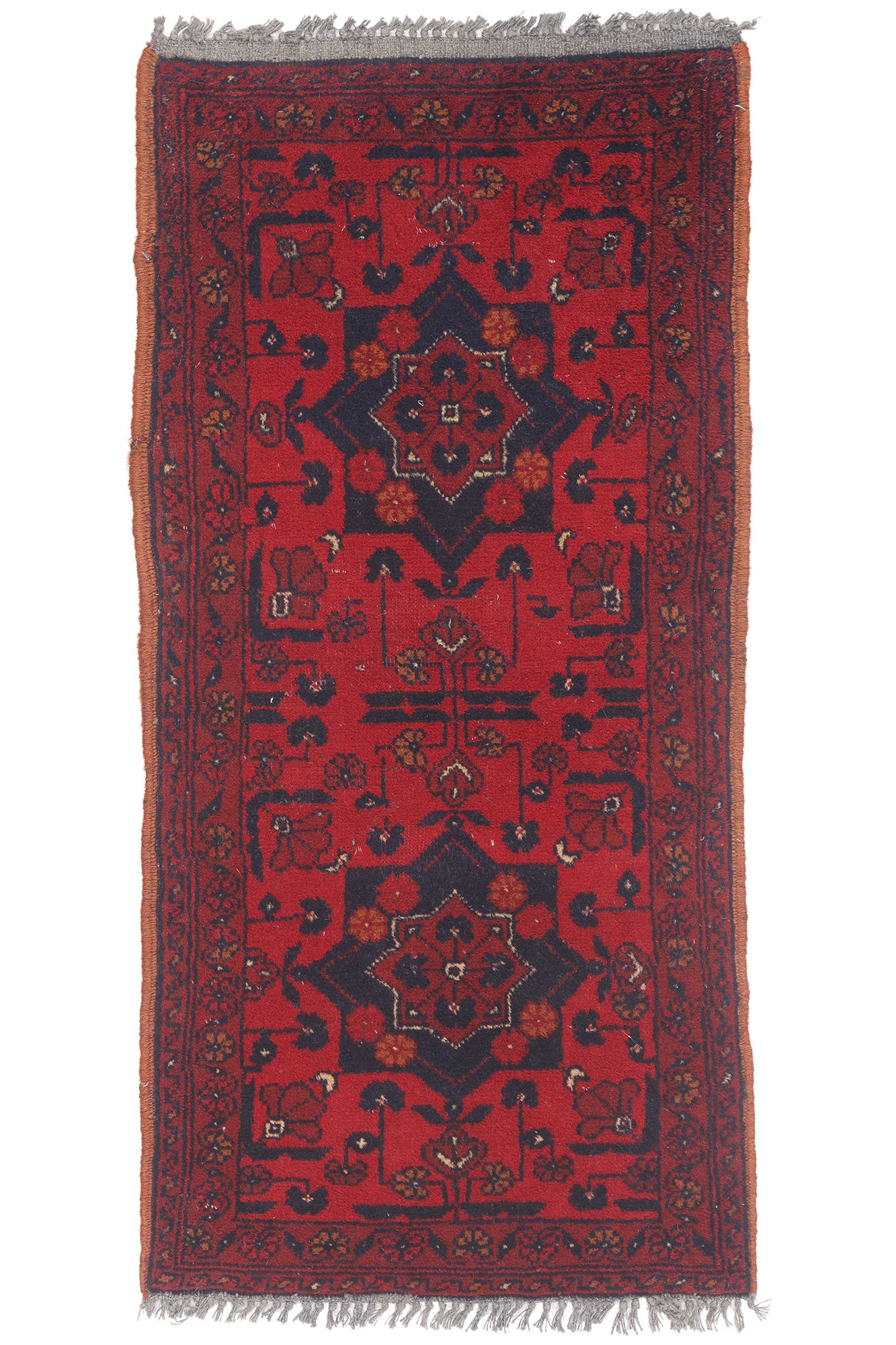 2 x 3 - Red Vintage Persian Turkoman Rug - 79532