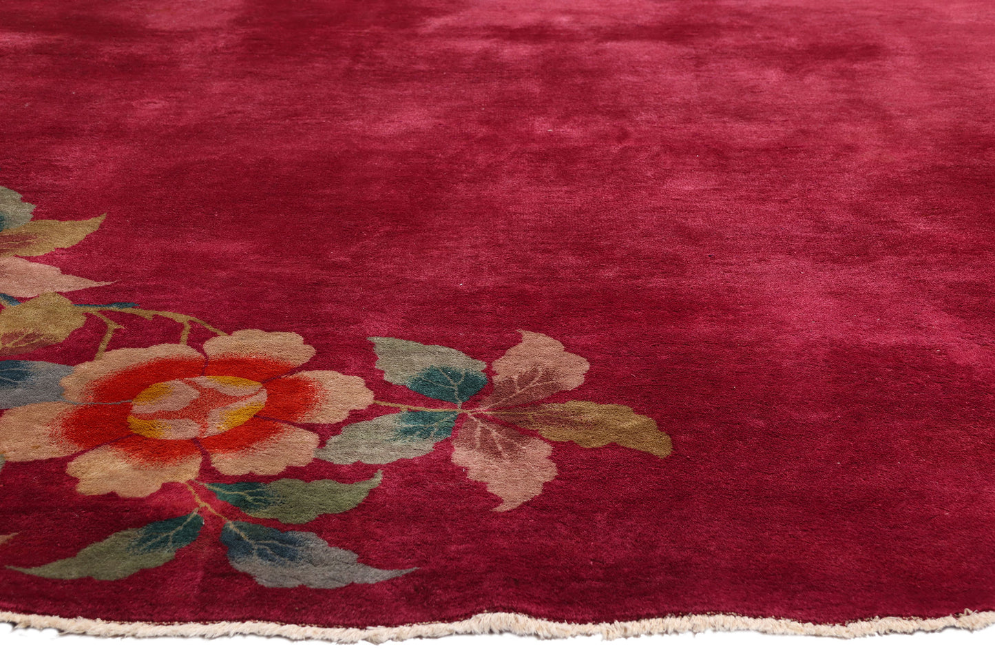 9 x 11 - Red Antique Chinese Art Deco Rug - 79534