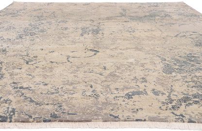 9 x 12 - Beige Vintage Contemporary Indian Rug - 79540