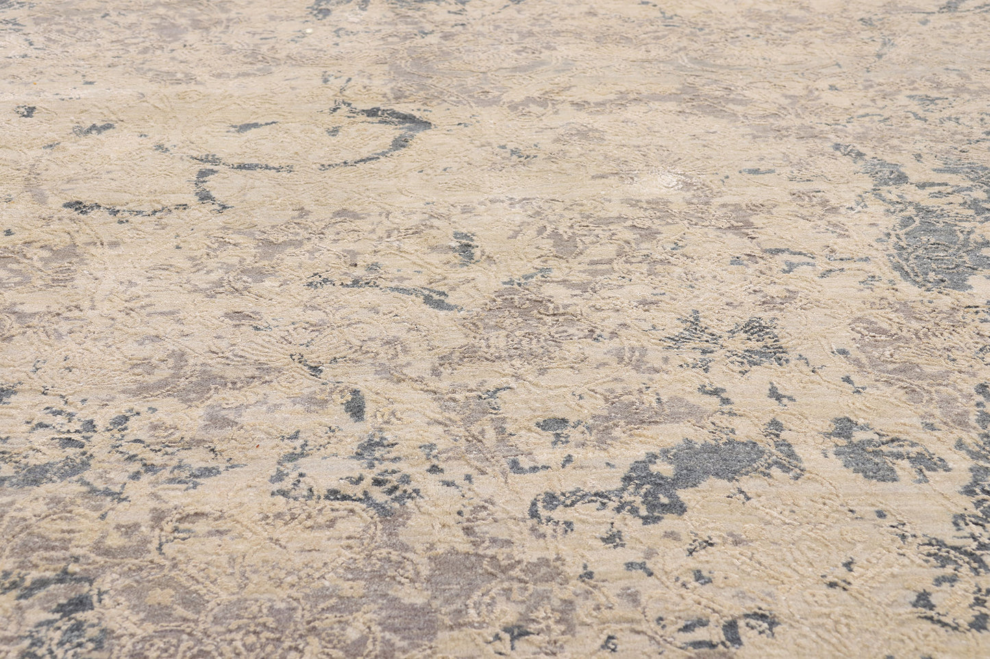 9 x 12 - Beige Vintage Contemporary Indian Rug - 79540