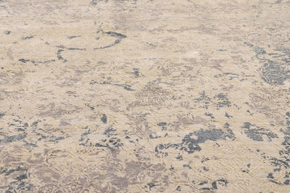 9 x 12 - Beige Vintage Contemporary Indian Rug - 79540