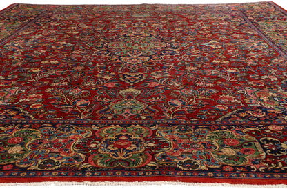 10 x 12 - Red Antique Hamadan Rug - 79541