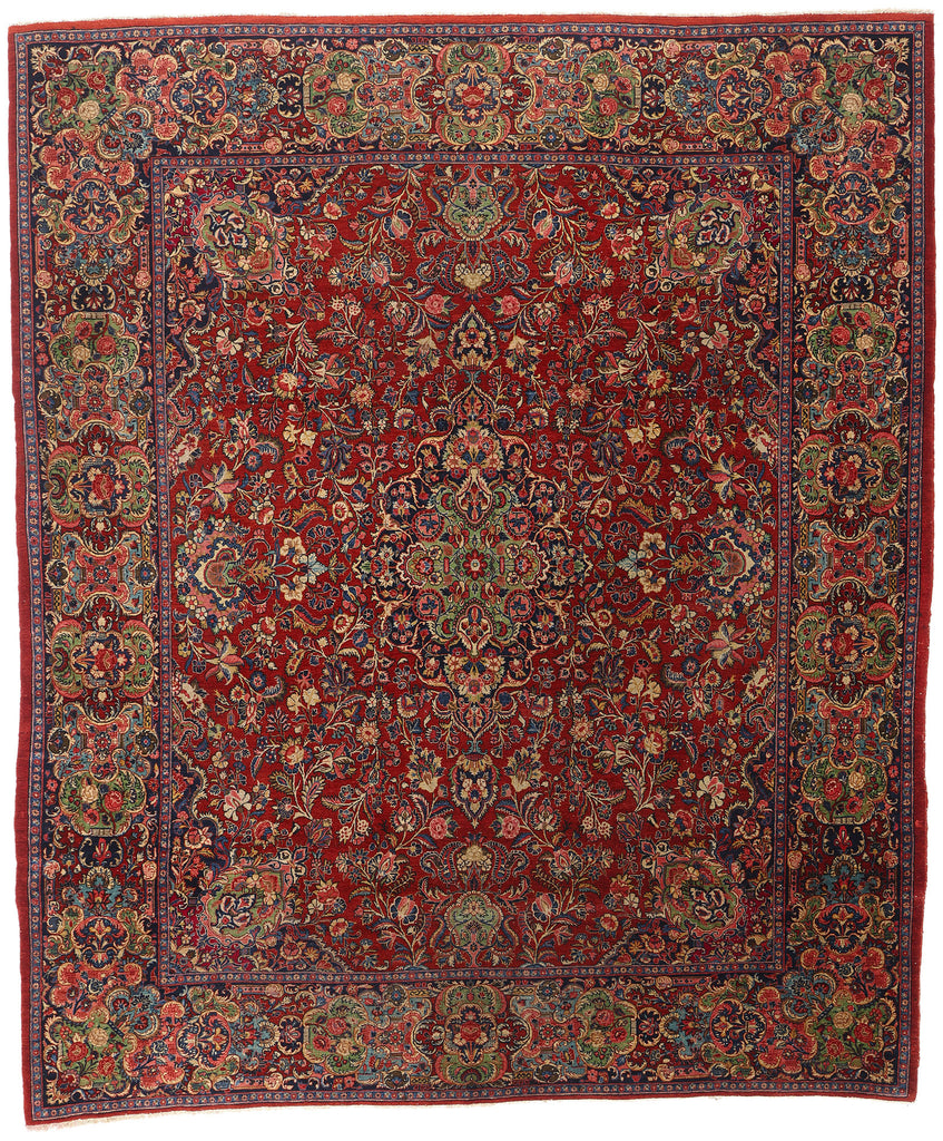 10 x 12 - Red Antique Hamadan Rug - 79541
