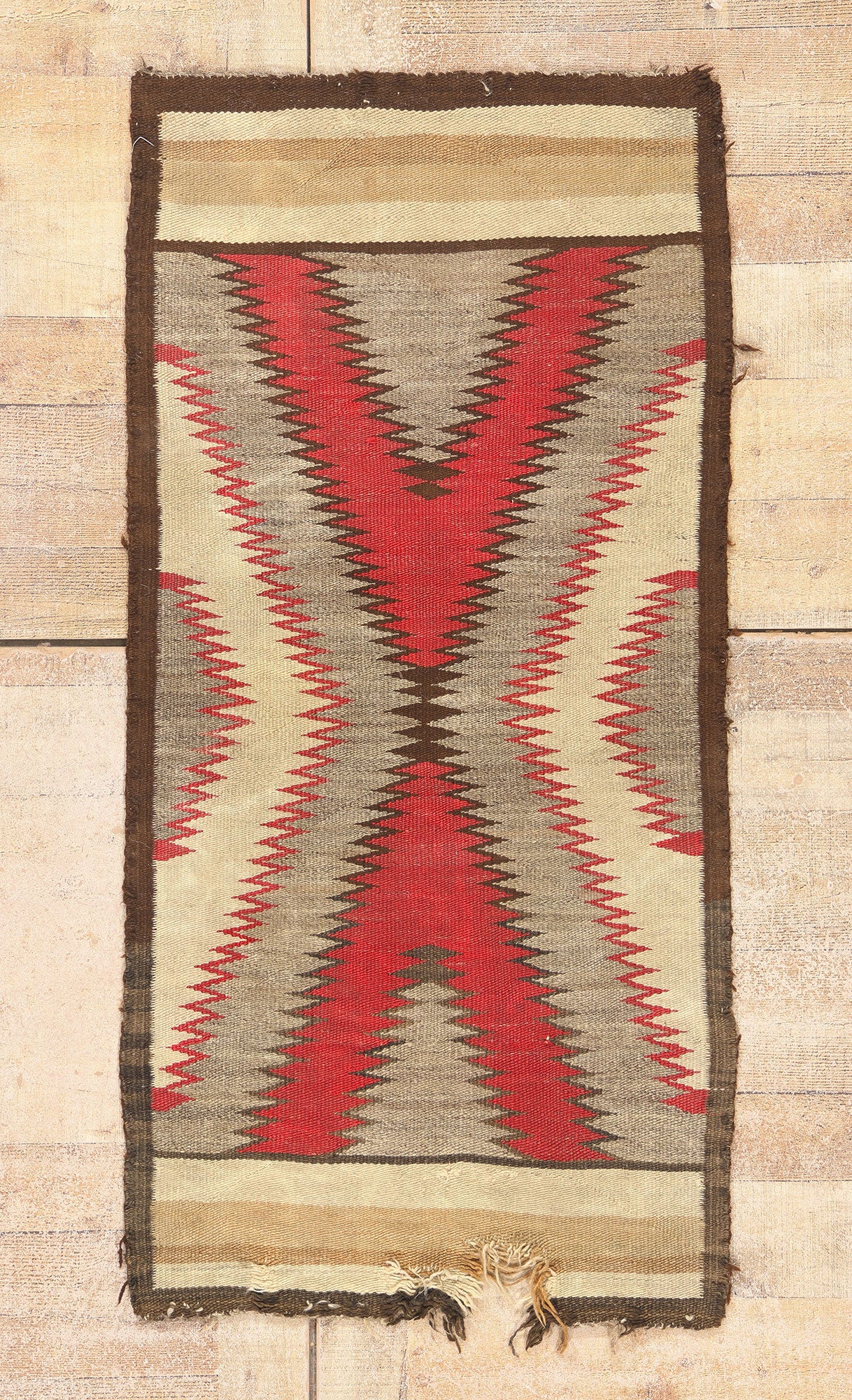 2 x 5 - Multicolor Antique Navajo Rug - 79543