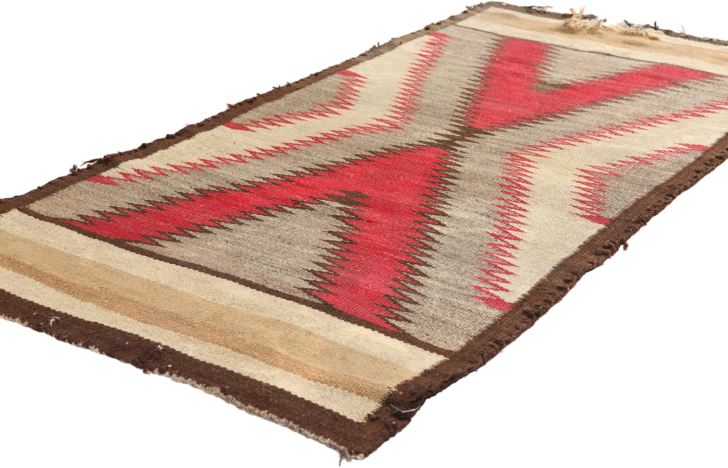 2 x 5 - Multicolor Antique Navajo Rug - 79543