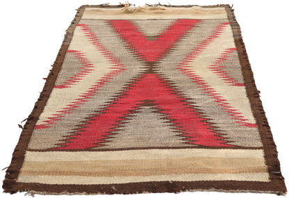 2 x 5 - Multicolor Antique Navajo Rug - 79543