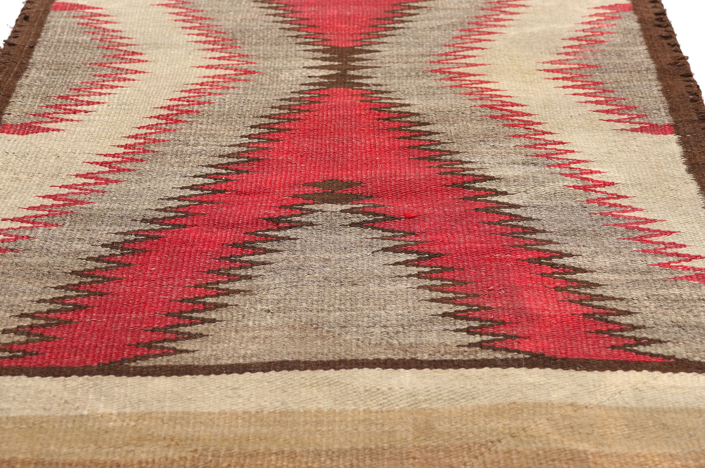 2 x 5 - Multicolor Antique Navajo Rug - 79543