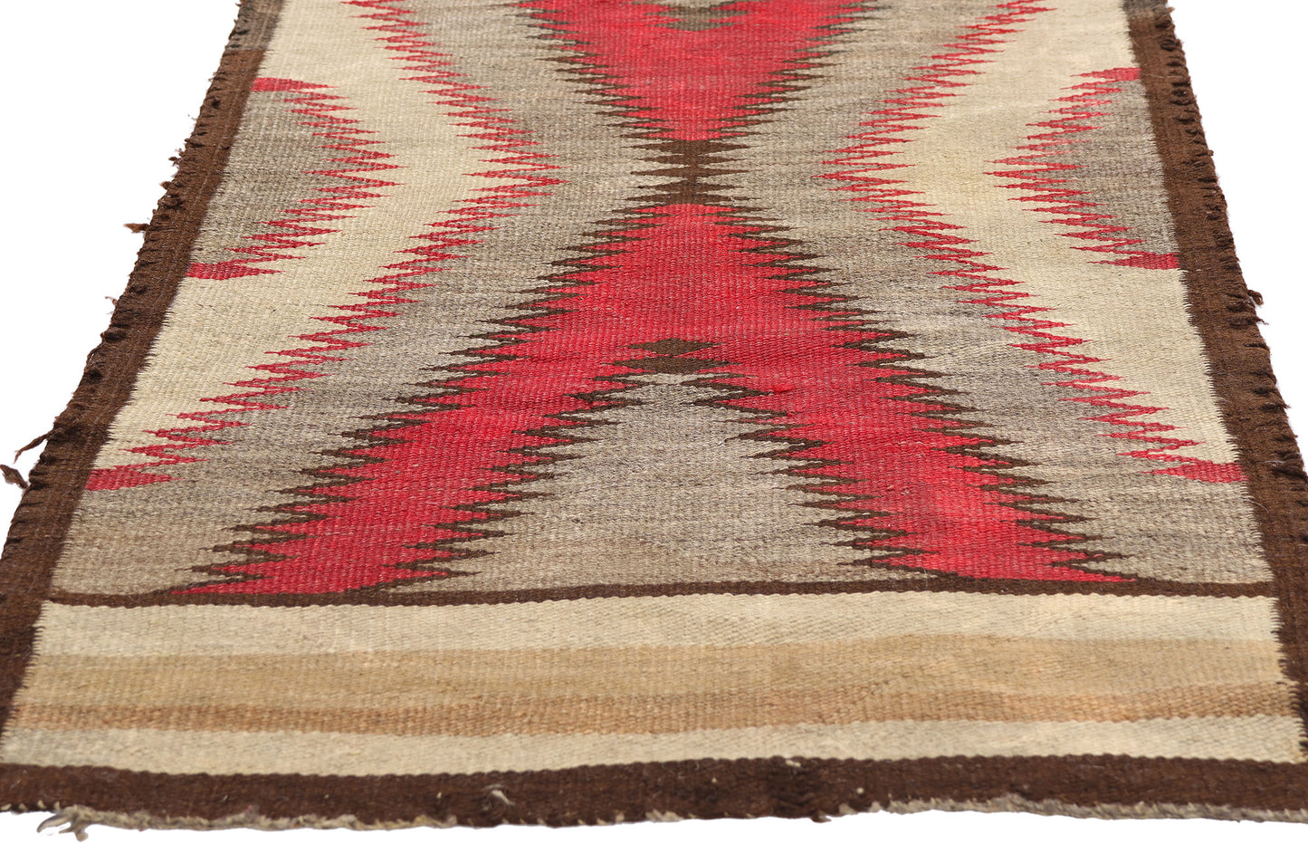 2 x 5 - Multicolor Antique Navajo Rug - 79543