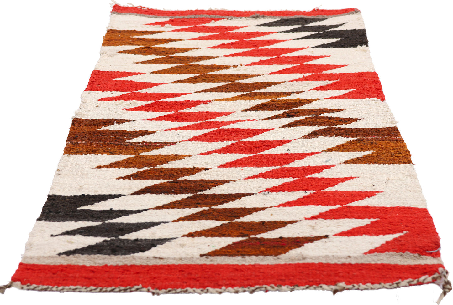 1 x 3 - Multicolor Antique Navajo Rug - 79544