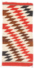 1 x 3 - Multicolor Antique Navajo Rug - 79544