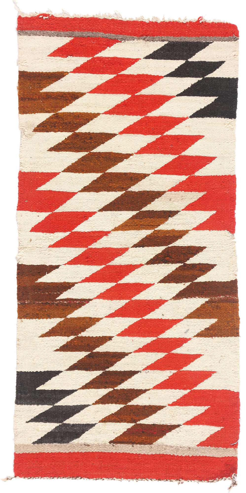 1 x 3 - Multicolor Antique Navajo Rug - 79544