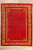 9 x 12 - Red Antique Turkish Oushak Rug - 79547