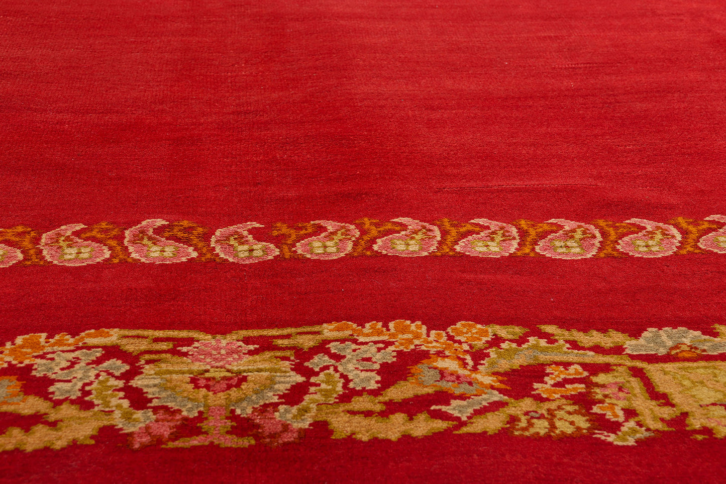 9 x 12 - Red Antique Turkish Oushak Rug - 79547