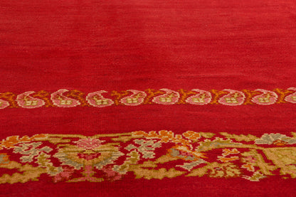 9 x 12 - Red Antique Turkish Oushak Rug - 79547