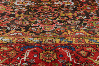 9 x 11 - Brown Antique Persian Sultanabad Rug - 79548