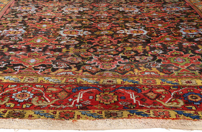 9 x 11 - Brown Antique Persian Sultanabad Rug - 79548