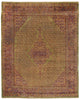 10 x 13 - Green Antique Indian Agra Rug - 79549