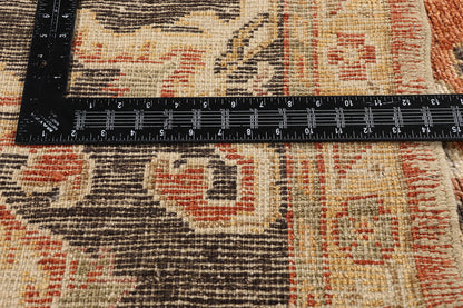 9 x 14 - Rust Vintage Turkish Oushak Rug - 79557