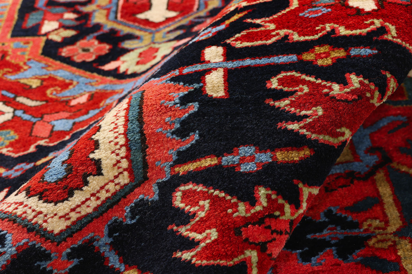 9 x 11 - Red Vintage Persian Heriz Rug - 79559