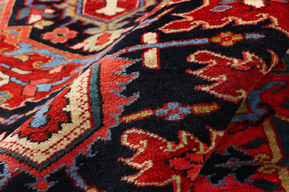 9 x 11 - Red Vintage Persian Heriz Rug - 79559