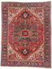 9 x 11 - Red Vintage Persian Heriz Rug - 79559