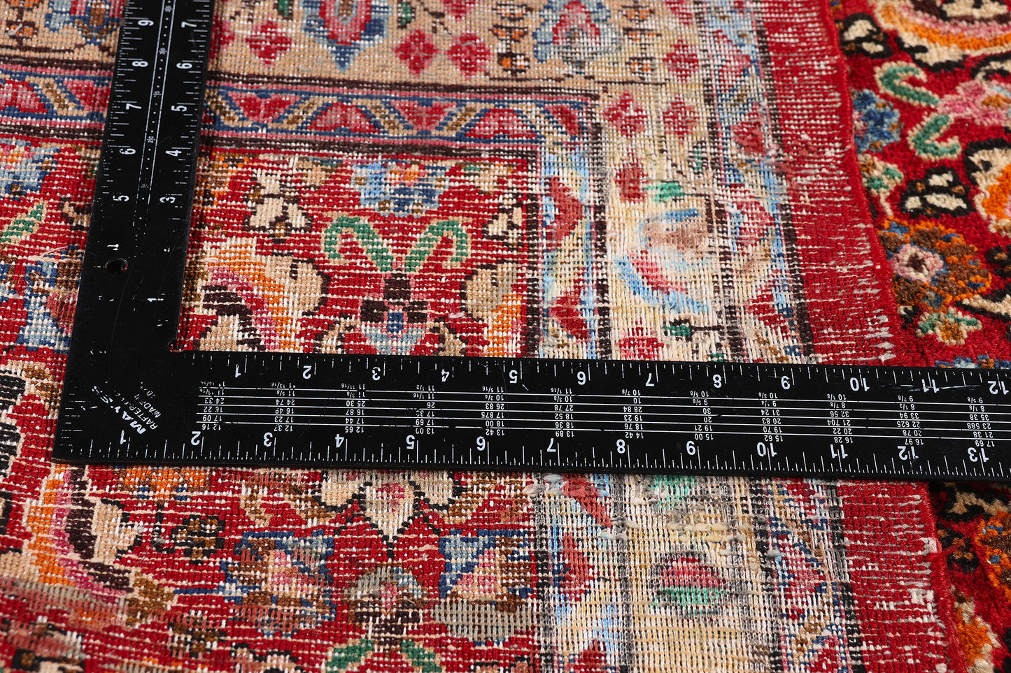 4 x 12 - Red Antique Persian Khorassan Rug - 79565