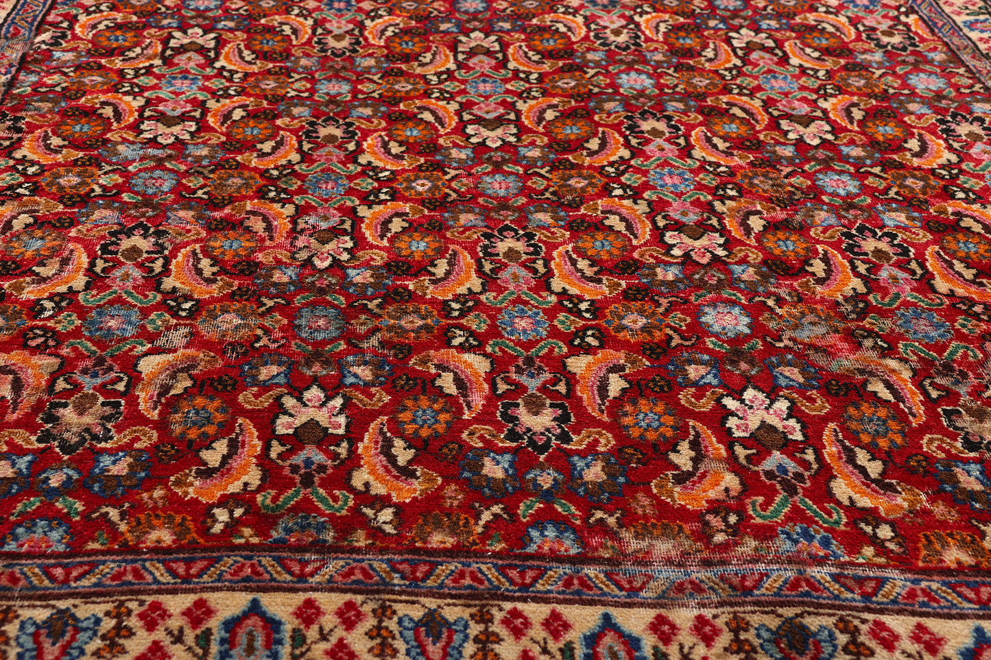4 x 12 - Red Antique Persian Khorassan Rug - 79565