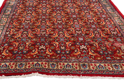 4 x 12 - Red Antique Persian Khorassan Rug - 79565