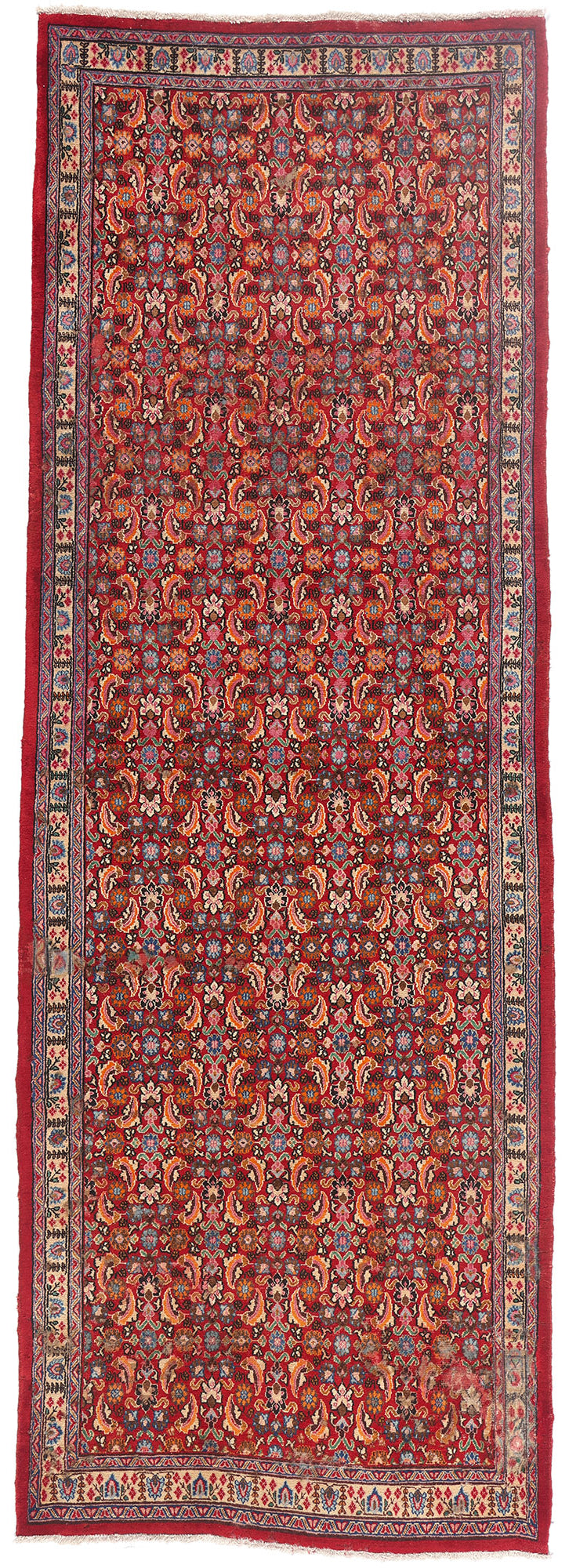 4 x 12 - Red Antique Persian Khorassan Rug - 79565