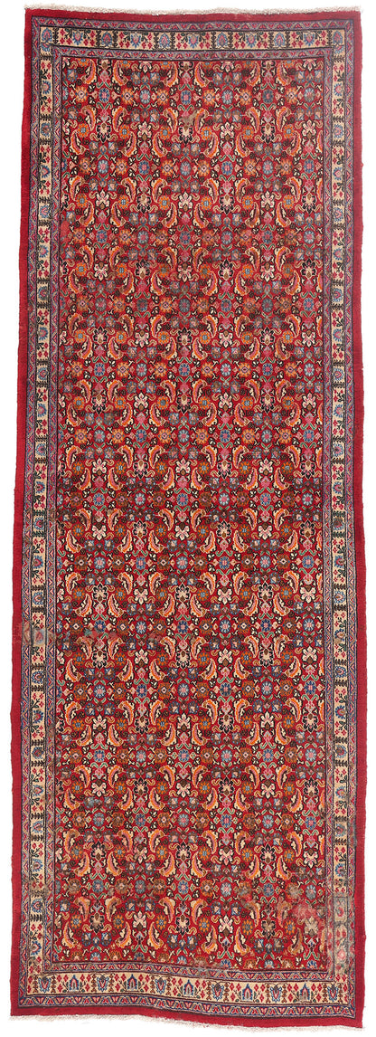 4 x 12 - Red Antique Persian Khorassan Rug - 79565