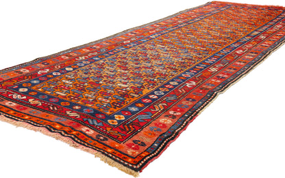 3 x 9 - Orange Antique Shirvan Rug - 79568