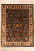 9 x 12 Brown Vintage Indian Agra Rug 79574