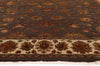 9 x 12 Brown Vintage Indian Agra Rug 79574