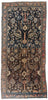 5 x 14 - Navy Blue Antique Persian Malayer Rug - 79579