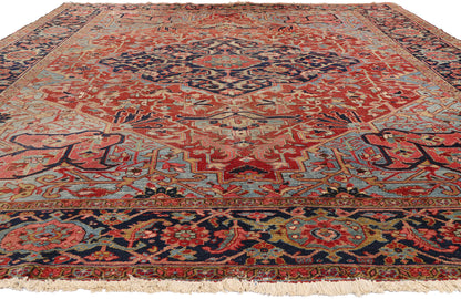 10 x 12 - Red Antique Persian Heriz Rug - 79584