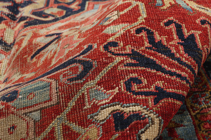 10 x 12 - Red Antique Persian Heriz Rug - 79584