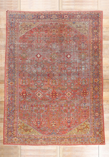 10 x 14 - Red Antique Persian Mahal Rug - 79586